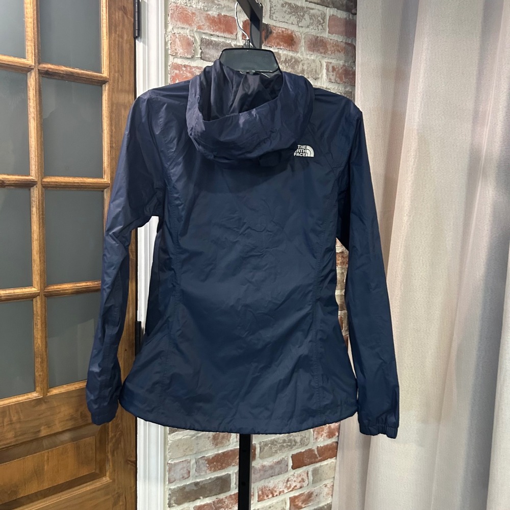 The North Face Rain Jacket Womens Navy Blue DryVent Hooded Waterproof Gorpcore S - Picture 2 of 13
